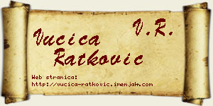 Vučica Ratković vizit kartica